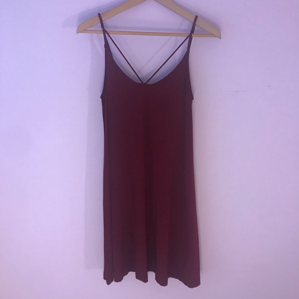 Hollister Burgundy Shift Dress